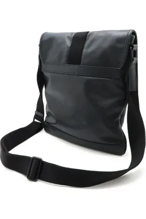 Burberry Heren, Pre-owned, Zwart, Maat: ONE Size Leer
