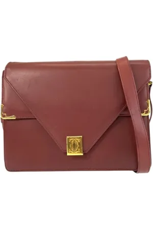 Cartier Dames, Pre-owned, Bruin, Maat: ONE Size Leer