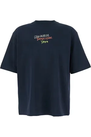Dsquared2 Heren, Tops, Blauw, Maat: XL Katoen