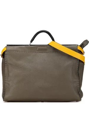 Fendi Dames, Pre-owned, Groen, Maat: ONE Size Leer
