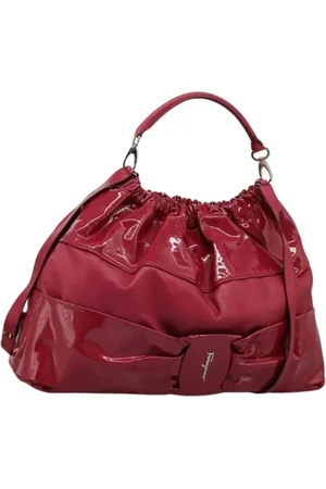 Salvatore Ferragamo Dames, Pre-owned, Roze, Maat: ONE Size Leer