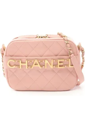 CHANEL Dames, Pre-owned, Roze, Maat: ONE Size Leer
