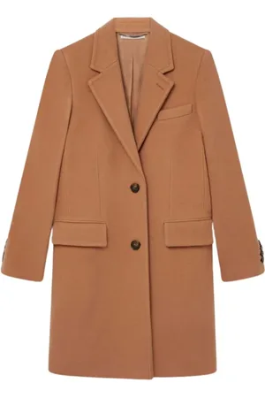 Stella McCartney Dames, Mantels, Bruin, Maat: M Wol