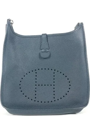Hermès Dames, Pre-owned, Blauw, Maat: ONE Size Leer