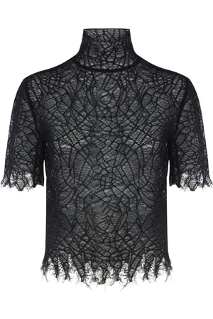 Alexander McQueen Dames, Blouses & Shirts, Zwart, Maat: S Katoen