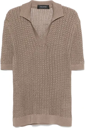 TAGLIATORE Heren, Tops, Bruin, Maat: M Katoen
