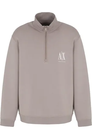 Armani Exchange Heren, Sweatshirts & Hoodies, Grijs, Maat: 2XL Katoen