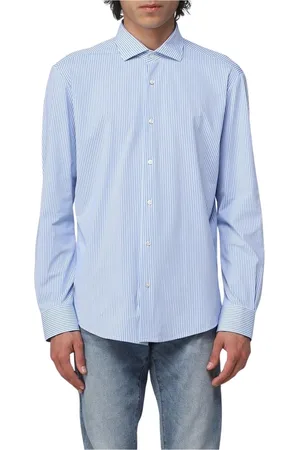 Brian Dales Heren, Overhemden, Blauw, Maat: XL Katoen
