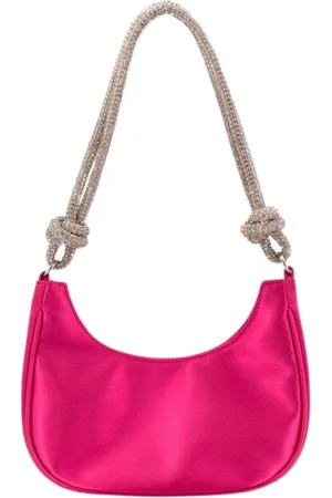 Twentyfour Dames, Tassen, Roze, Maat: ONE Size Satijn