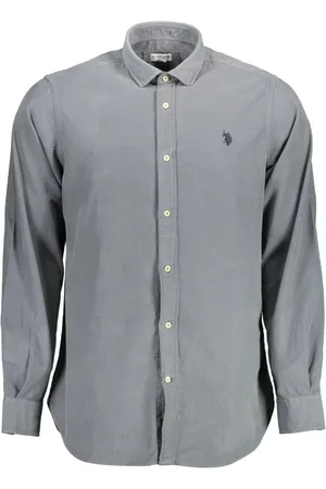 U.S. Polo Assn. Heren, Overhemden, Grijs, Maat: XL