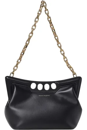 Alexander McQueen Dames, Tassen, Zwart, Maat: ONE Size Leer