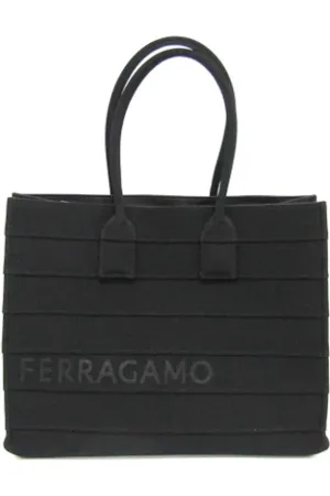 Salvatore Ferragamo Dames, Pre-owned, Zwart, Maat: ONE Size