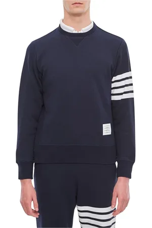 Thom Browne Heren, Sweatshirts & Hoodies, Blauw, Maat: M Katoen