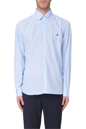BROOKSFIELD Heren, Overhemden, Blauw, Maat: 5XL Katoen