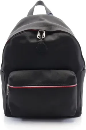 Moncler Heren, Pre-owned, Zwart, Maat: ONE Size Leer