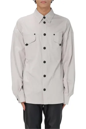 VERSACE Heren, Overhemden, Grijs, Maat: XL