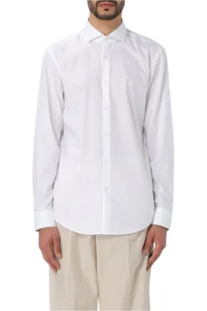 HUGO BOSS Heren, Overhemden, Wit, Maat: XL Katoen