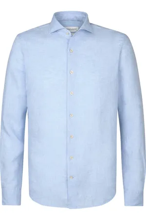 Profuomo Heren, Overhemden, Blauw, Maat: L