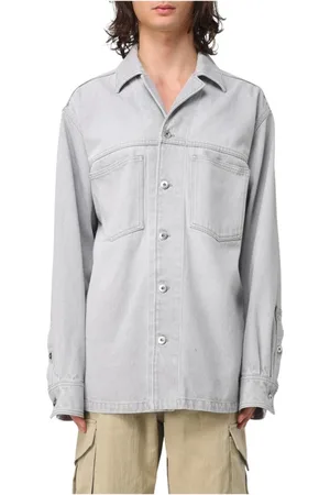 Bottega Veneta Heren, Overhemden, Grijs, Maat: S Denim