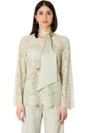 D.EXTERIOR Dames, Blouses & Shirts, Groen, Maat: S Katoen