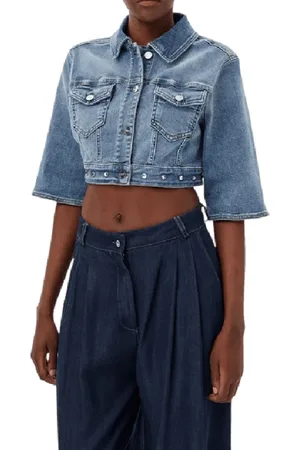 Liu Jo Dames, Jassen, Blauw, Maat: XS Denim