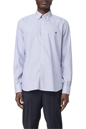 BROOKSFIELD Heren, Overhemden, Blauw, Maat: 2XL Katoen