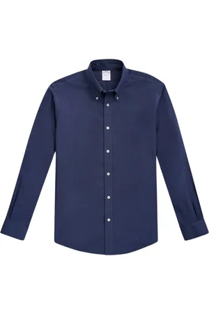 Brooks Brothers Heren, Overhemden, Blauw, Maat: S Katoen