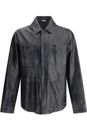 Dolce & Gabbana Heren, Jassen, Zwart, Maat: XL Leer