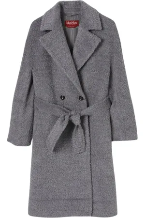 Max Mara Dames, Mantels, Grijs, Maat: L Wol