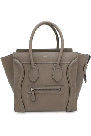 Céline Dames, Pre-owned, Grijs, Maat: ONE Size Leer