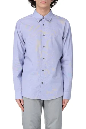 Armani Exchange Heren, Overhemden, Blauw, Maat: S Katoen