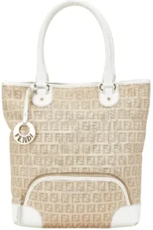 Fendi Dames, Pre-owned, Wit, Maat: ONE Size Leer