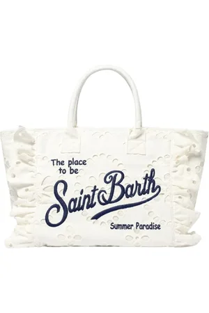 MC2 SAINT BARTH Dames, Tassen, Wit, Maat: ONE Size Katoen