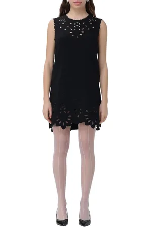 ERMANNO SCERVINO Dames, Jurken, Zwart, Maat: M Katoen