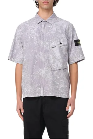 Stone Island Heren, Overhemden, Grijs, Maat: 2XL