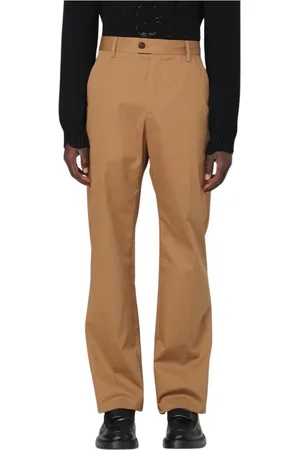 Alexander McQueen Heren, Broeken, Bruin, Maat: M Katoen