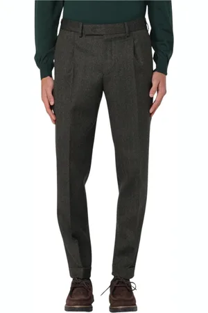 PT Torino Heren, Broeken, Groen, Maat: XL Wol