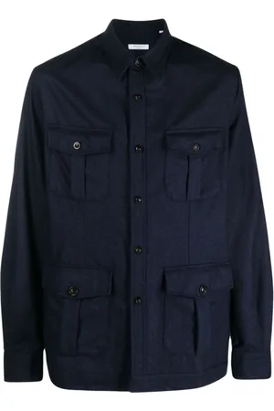 Boglioli Heren, Jassen, Blauw, Maat: XL Wol