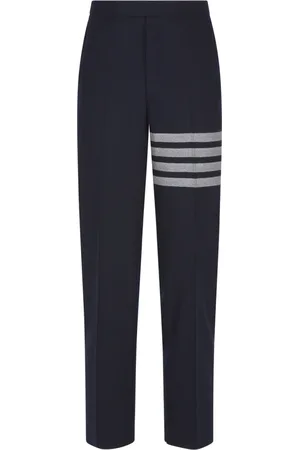 Thom Browne Heren, Broeken, Blauw, Maat: L Wol