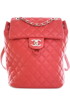 CHANEL Dames, Pre-owned, Roze, Maat: ONE Size Leer