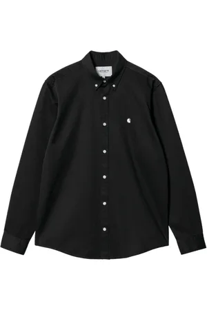 Carhartt Heren, Overhemden, Zwart, Maat: M Katoen