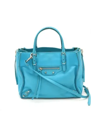 Balenciaga Dames, Pre-owned, Blauw, Maat: ONE Size Leer