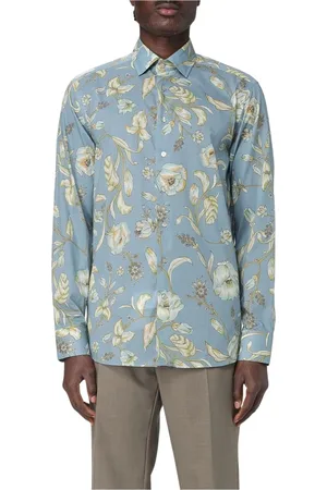 Etro Heren, Overhemden, Blauw, Maat: M Katoen