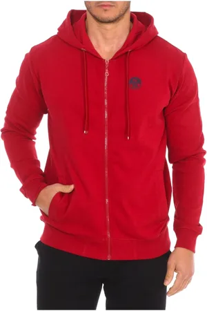 North Sails Heren, Sweatshirts & Hoodies, Rood, Maat: L Katoen
