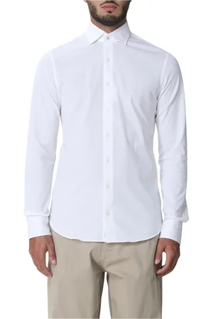 Michael Kors Heren, Overhemden, Wit, Maat: 4XL Katoen