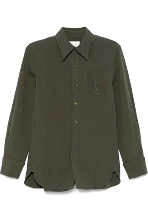 Saint Laurent Dames, Blouses & Shirts, Groen, Maat: XS