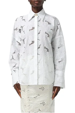 GENNY Dames, Blouses & Shirts, Wit, Maat: XS