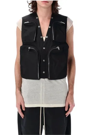 Rick Owens Heren, Jassen, Zwart, Maat: L Nylon