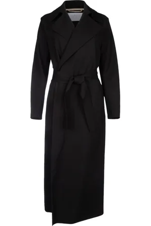 Harris Wharf London Dames, Mantels, Zwart, Maat: 2XS Viscose