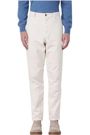 Brunello Cucinelli Heren, Broeken, Wit, Maat: XL Katoen